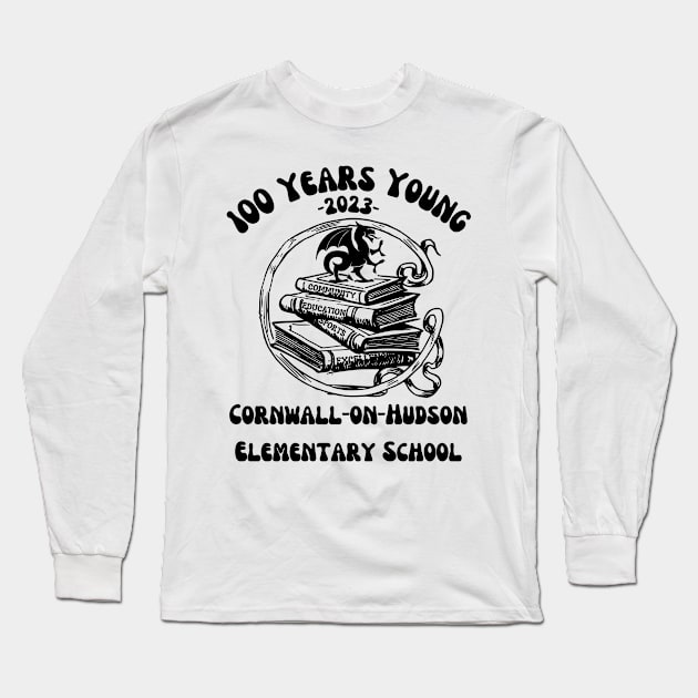 Happy Birthday, Happy Anniversary, 100 Years Black Logo Long Sleeve T-Shirt by The Dream Team